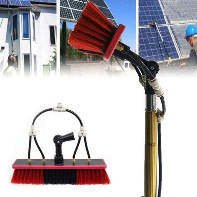 24Ft Window Cleaning Pole Kit, Water Fed Extendable Cleaner for Conservatory Roofs, Solar Panel & Photovoltaic Cleaning, 7.2M High Reach, Efficient Window Washer