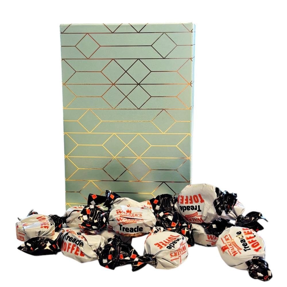 250g Rectangular Box Peppermint Abstract of Walkers Treacle Dabs Toffee