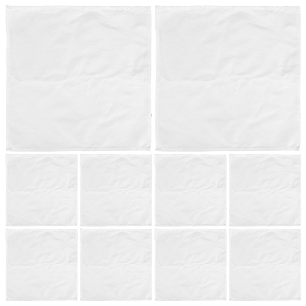 MAGICLULU 10pcs Washable Cotton Dinner Napkins Reusable Soft Absorbent Table Wipes for Dining Kitchen and Beverage Use