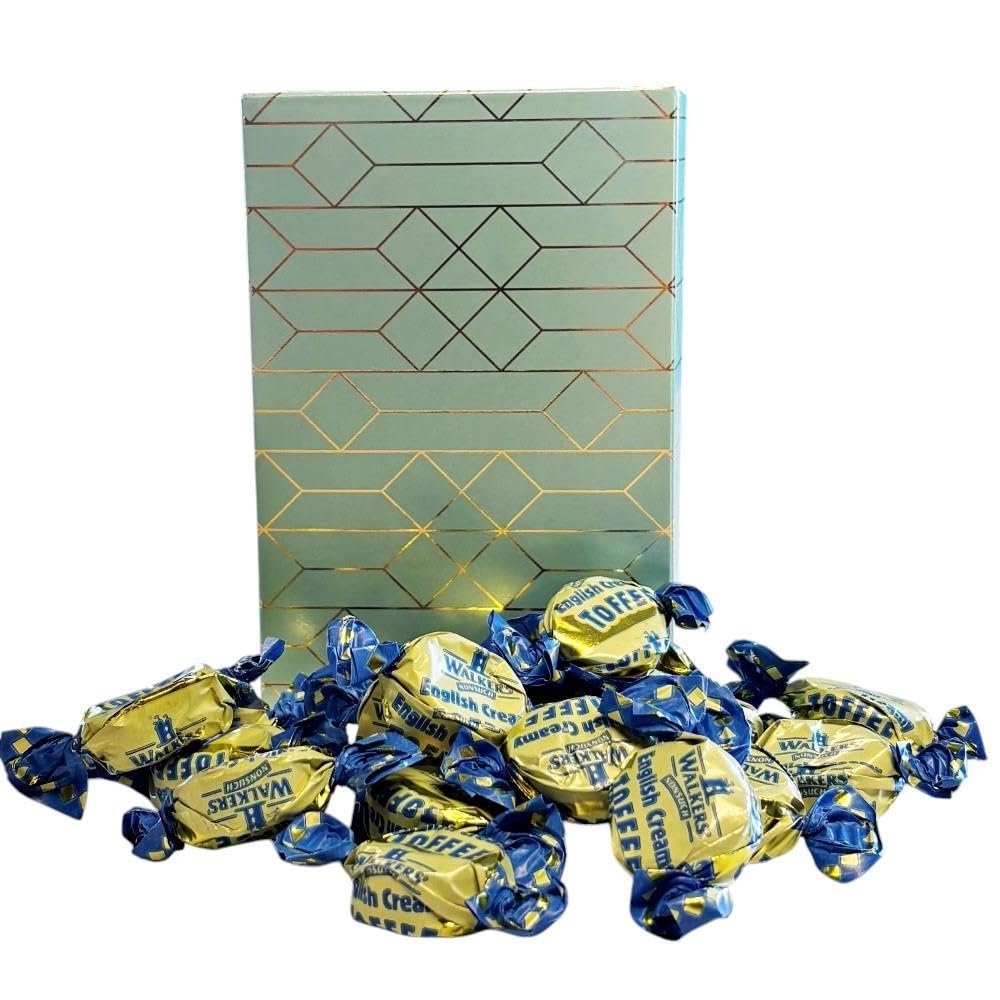250g Rectangular Box Peppermint Abstract of Walkers English Creamy Toffee