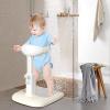 - Shower Stand - 28 Inch Standing Bath for Safety, Comfort with Ergonomic Support, Cute Holder for Children Aged 6 to 36 Months, Home Bath, Easy to Use view 3