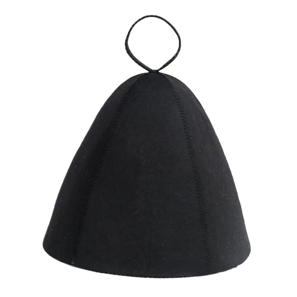 2pcs Saunas Sauna Hat Wool Felt Thicken for Sweat Steam Sauna Hat Spa Sauna Accesories Handmade Felt Hat Waterproof