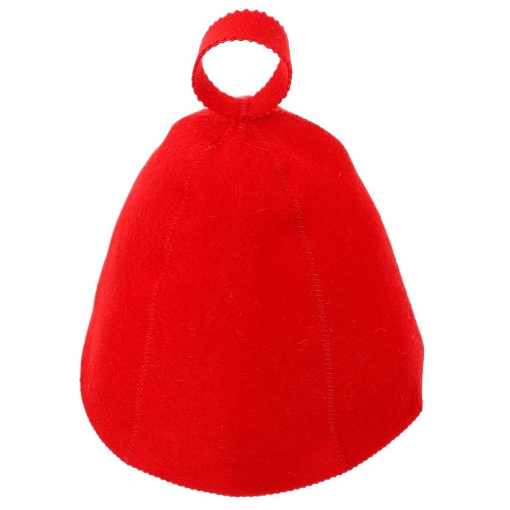 2pcs Hair Cap Spa Wool Felt Sauna Hat Bathroom Shower For Women Large Caps Red