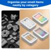 4 Pack Floss Container with Clear Window, Portable 3.6x2.5x0.72 Inch Floss Pick Holder Container, Organizer Holder Case for 32 Floss Picks for Home, Travel, Car, Office (Silver) view 4