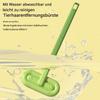 Qkbuza Pet Hair Brush ABS Self-Cleaning Brush Cat with Long Ergonomic Handle 45 x 19 cm Self-Cleaning Slicker Brush for Long and Short Hair, Dogs and Cats view 4