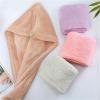 2pcs Hat for Sleeping Sauna Cap Microfiber Bath Towels Hand Bonnets Bathrobe Towel Grow Hair Fast Superfine Fiber(Purple) view 2