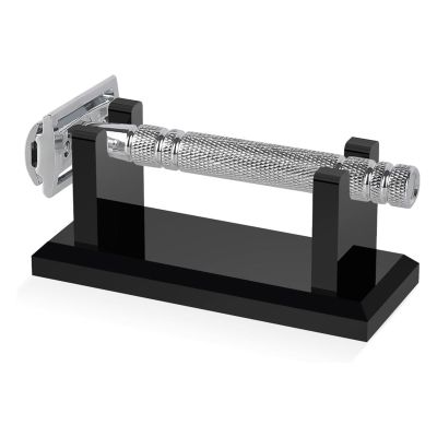 Razor Stand Space Saving Acrylic Rack, Thickened Vanity Organizer | Convenient Way to Store Grooming Tools and Maintain Clean Countertops, Ideal for Fathers Husbands and Professional Barbers