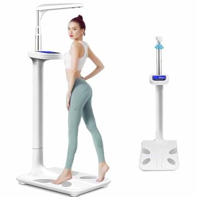 Digital Medical Scale, Ultrasonic Height and Weight Measurement for Body Weight, BMI Calculation, Professional LCD Display, Capacity 5-200kg