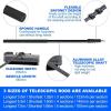 DUXMM Solar Panel Cleaning Brush,Single Head Solar Panel Cleaning Equipment,60cm Roller Brush Head,Electric Water Fed Pole Kit,for Office Building/Garden, With Telescopic Pole 3.5m/11.4ft view 4