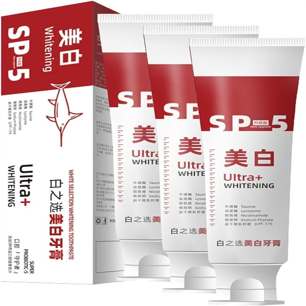 New Upgrade Ultra Whitening Probiotic Toothpaste,Sp-5 Brightening Stain Removing Toothpaste,Prevents Tartar,Fresh Breath