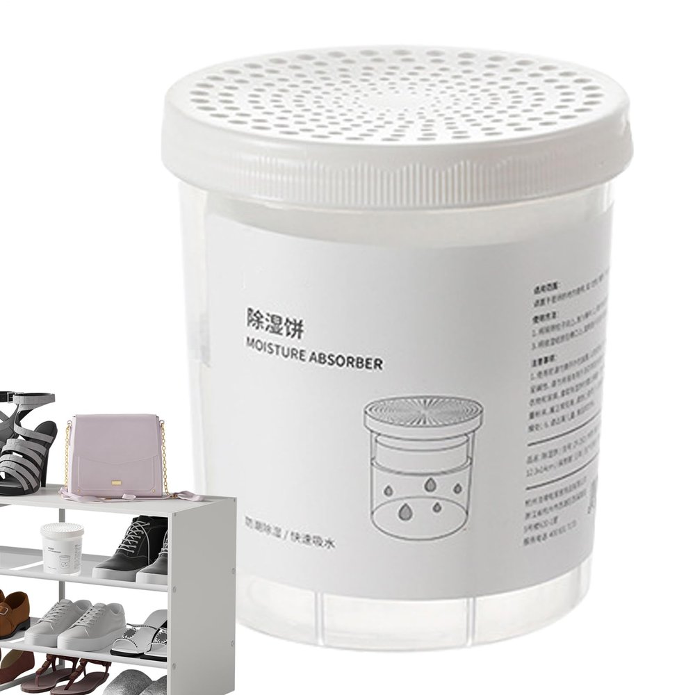 Sollee Closet Dehumidifier,Closet Freshener Odor Absorber - Refillable Dehumidification Desiccant Supplies for Home Bedroom Room Bathroom Kitchen Car Household Basement