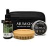 MUMKIN The Ultimate Beard Grooming Essentials for Men with Beard Oil, Balm, Bristle Beard Brush & Travel Bag - Beard Set for Men - Men's Grooming - Beard Moisturiser for Softer - Valentines Gift. view 1