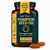 Pumpkin Seed Oil Capsules 3000mg Daily Cold Pressed Pumpkin Seeds Vegan Softgels for Prostate & Bladder Support Omega 6 & 9-120 Capsules view 1