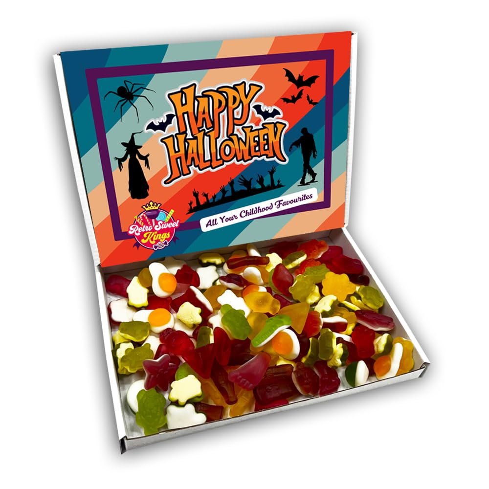 All Jelly Sweet Halloween Sweet Gift Box Hamper (RETRO HALLOWEEN FRONT)