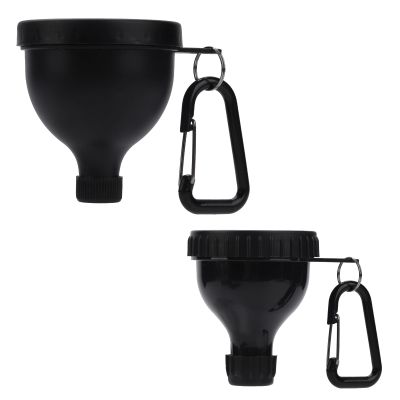 2 Pcs Protein Powder Container, Portable Protein Powder Travel Container, Protein Powder Funnel, Water Bottle Funnels for Powder Mixes, Pre Workout/Gym Supplement Funnel Keychain (50ml+100ml)