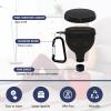 2 Pcs Protein Powder Container, Portable Protein Powder Travel Container, Protein Powder Funnel, Water Bottle Funnels for Powder Mixes, Pre Workout/Gym Supplement Funnel Keychain (50ml+100ml) view 3