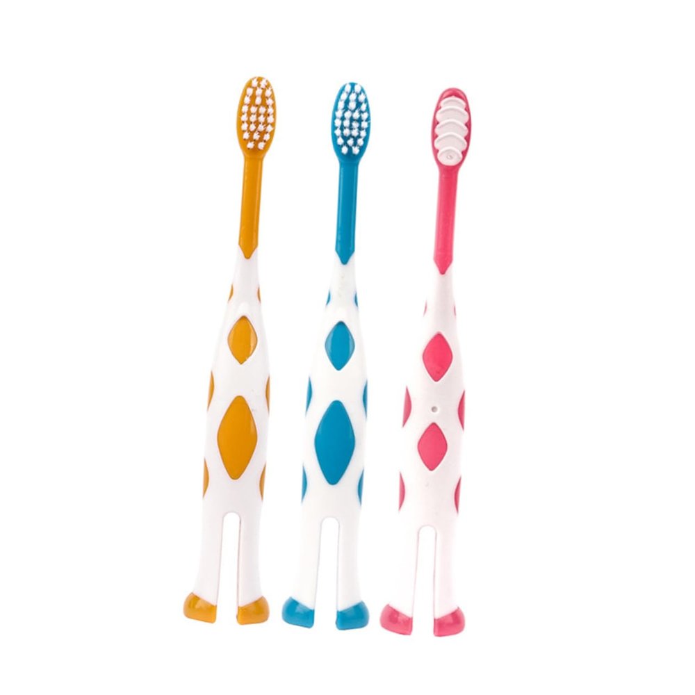 LOLIPPYY Bathroom Accessories Compact Design for Maintaining Healthy Gums for Oral Hygiene 6pcs Soft Bristle Baby Toothbrush Set with Plastic Handle for Children