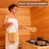 bayisam Wooden Sauna Bucket and Ladle Set, Natural Pine, Traditional Design (Sauna Bucket Pine 5L) view 3