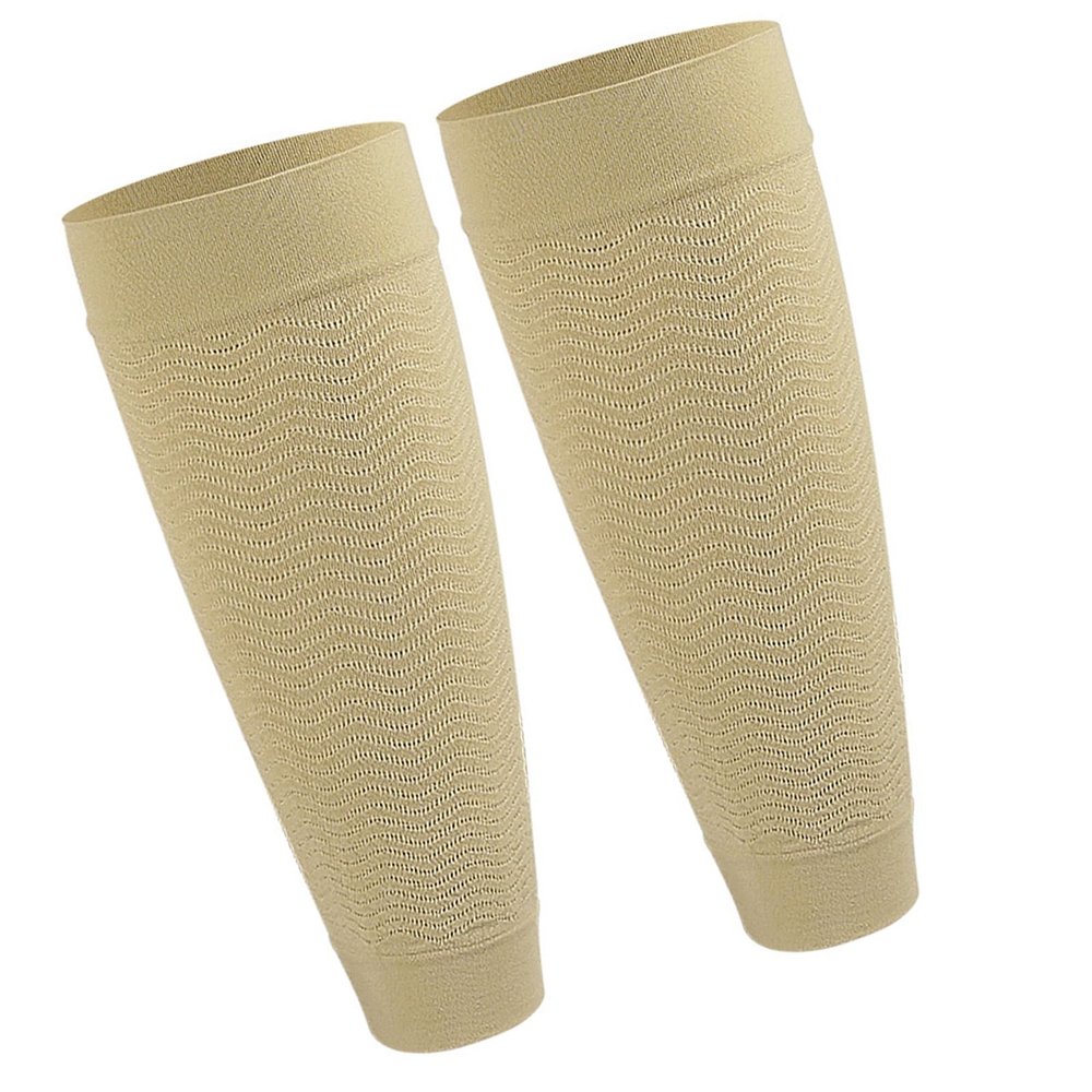 1 Pair Unisex Calf Sleeves Compressions Nylon Fabric Texture Suitable For Sports Recovery Enhancing Circulation Compressions Sleeves