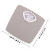 WRITWAA Mechanical Bathroom Weight Scale Dial Display, High Precision Body Weighing Scale for Home and Bathroom Use, Medium Size, Light Grey Metal Spring Design view 2