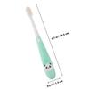 DINHEAROM Cute Panda Children's Toothbrush with Soft Bristles, Non-Slip Handle, Safe for Kids Teeth, Manual Oral Cleaning Brush for Babies and Kids, Green view 2