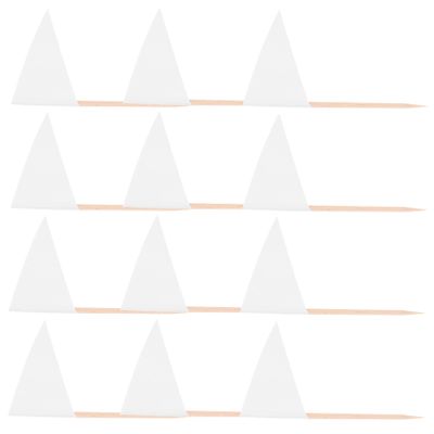 OFFSCH 100pcs Mini Triangle Toothpick Flags Cake Topper Flags with Sticks for Food Markers Cheese Cupcakes Fruit Party Decorations Multipurpose and Stable Attachment