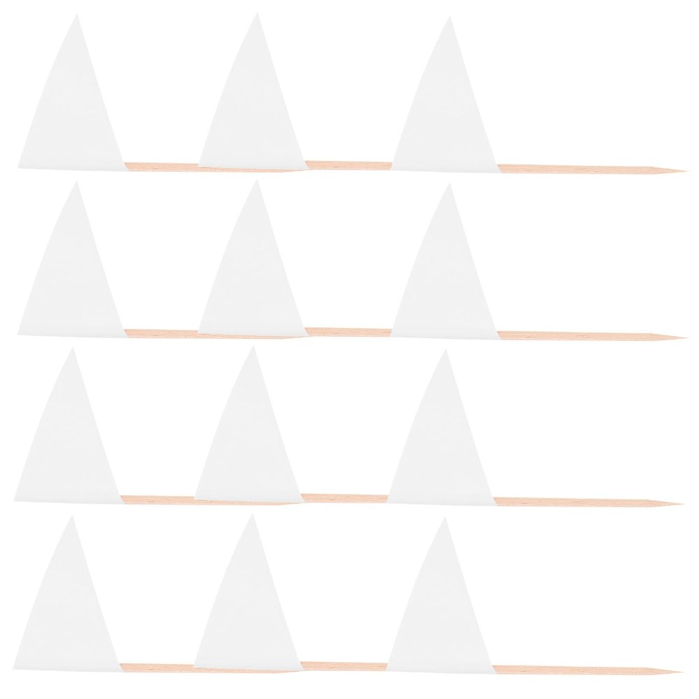 OFFSCH 100pcs Mini Triangle Toothpick Flags Cake Topper Flags with Sticks for Food Markers Cheese Cupcakes Fruit Party Decorations Multipurpose and Stable Attachment