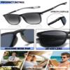 Hubeye TR90 Sports Reading Glasses for Men and Women Square Comfortable Flexible Blue Light Blocking Computer Reader (Black+Orange+Blue, 1.50) view 4