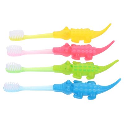 ORFOFE 8pcs Boys and Girls Toothbrush Portable Manual Toothbrush Cartoon for Boy Girl Teeth Cleaning Brush Dental Care Tool for First Use Random Color