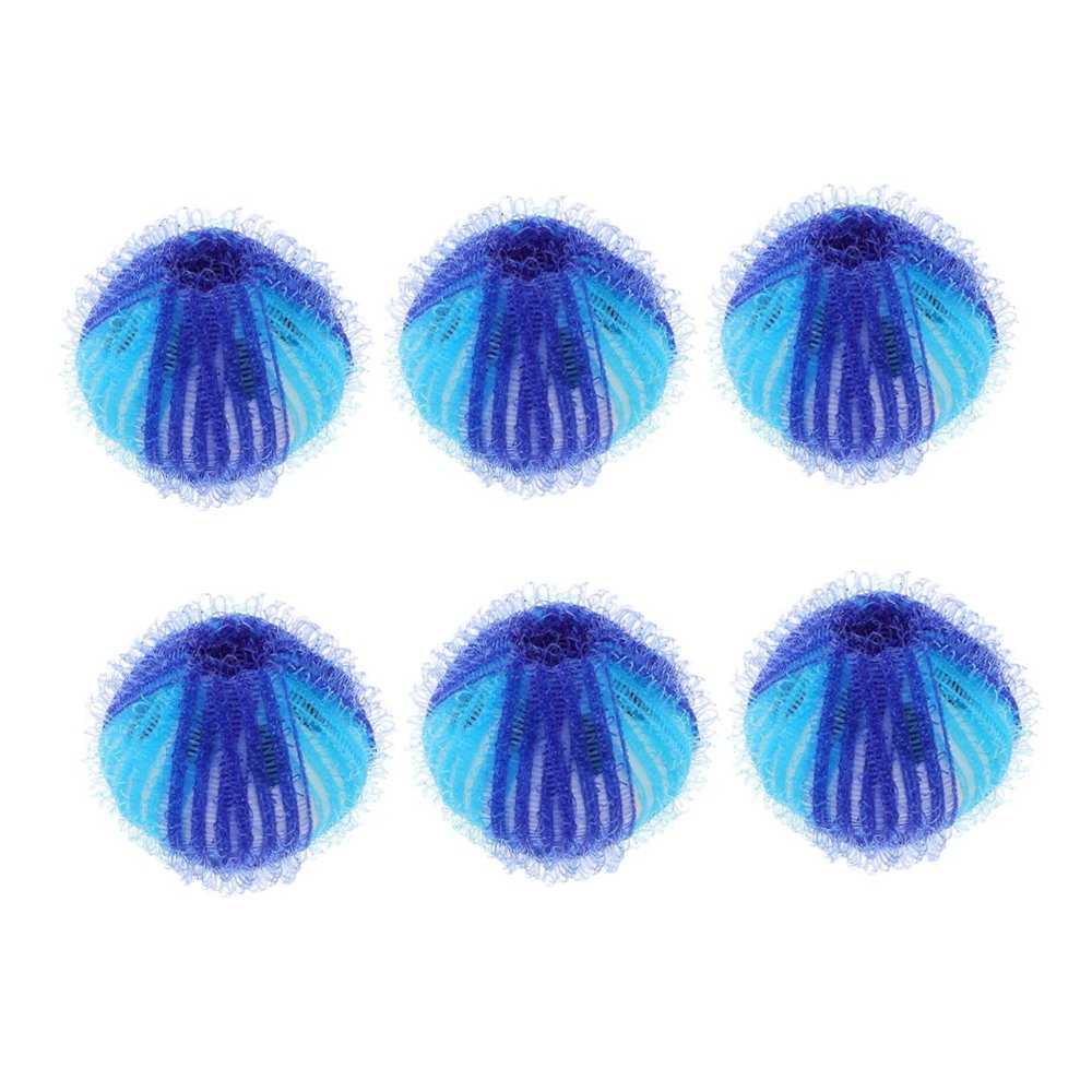 ABOOFAN 6pcs Laundry Hair Remover Balls Pet Hair Catcher Washing Machine Lint Remover Anti-winding Reusable Cleaning Balls for Clothes and Bedding