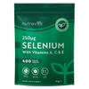 Nutravita Selenium Supplements 250mcg ACE with Vitamin A C & E - 400 Vegan Tablets (1+ Year Supply) - Support Normal Function of Immune System & Thyroid - Support Hair, Skin & Nails - Made in the UK view 1