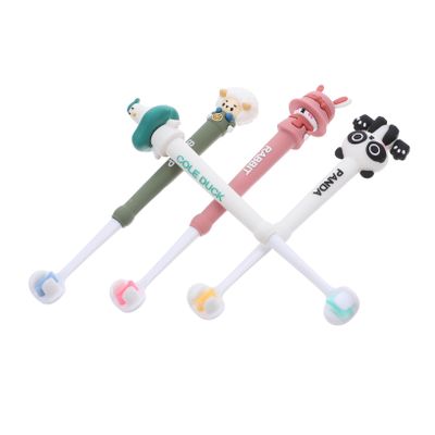 Veemoon 4pcs Childrens Three Sided Toothbrush Extra Soft Bristles Gentle Sensitive Gums Ergonomic Handle for Ages Promotes Complete Oral Care and Healthy Habits