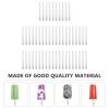 JECOMPRIS 50 Pcs Acrylic Craft Sticks with Rounded Edges, White DIY Ice Cream Sticks for Handicrafts Making, Easy to Hold and Safe for Children view 3