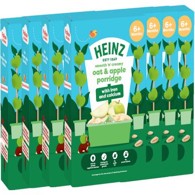 HEINZ Baby Food Oat and Apple Porridge 7x125g