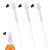 3 Pcs Coffee Syrup Pump with Tip Cover Included,Syrup Pump Universal Compatible for Most Syrup Bottles Within 27cm in Height,Syrup Pump for Sugar Free Syrups Cloudy Lemonade Concentrate(PP) view 1