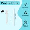 3 Pcs Coffee Syrup Pump with Tip Cover Included,Syrup Pump Universal Compatible for Most Syrup Bottles Within 27cm in Height,Syrup Pump for Sugar Free Syrups Cloudy Lemonade Concentrate(PP) view 2