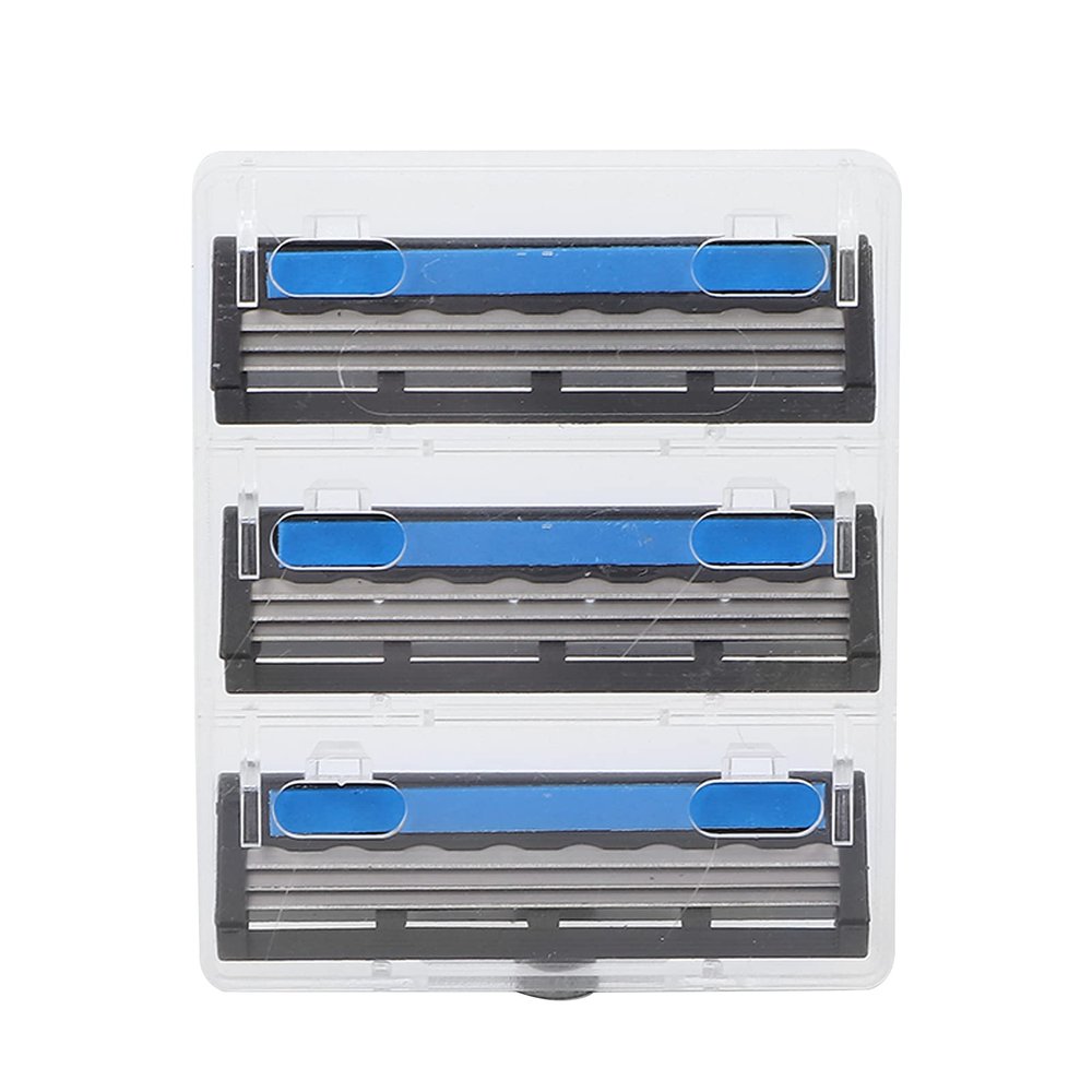 3pcs Retro Rotating 3 Layered Men s Closer Shaving Remove Excess Hair Gift Boxed