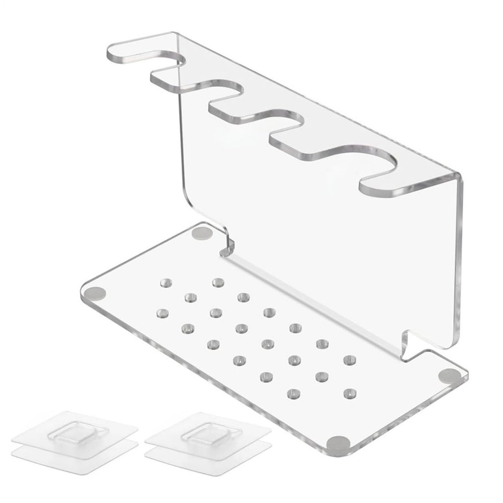 Bathroom Razor Stand - Display Stand Safety Razors Shaving Brushes, Space Saving Acrylic Razors Holder | Shaving Brush Organizer for Bathroom Counter, Durabless Shaver Support, Grooming Storage