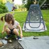 Black Mesh Outdoor Dello Automatic Windproof Camping Travel Patio Canopy view 3