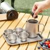 Adult Tea Set Portable 50ml 4 Cup Teapot Infuser Tea Set view 2