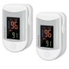 Compact Finger Oximeter, SpO and Pulse Rate Tracker for Athletes, Hiking and Fitness, OLED Display with Carry Strap (white, 2 PCS) view 1