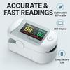 Compact Finger Oximeter, SpO and Pulse Rate Tracker for Athletes, Hiking and Fitness, OLED Display with Carry Strap (white, 2 PCS) view 4