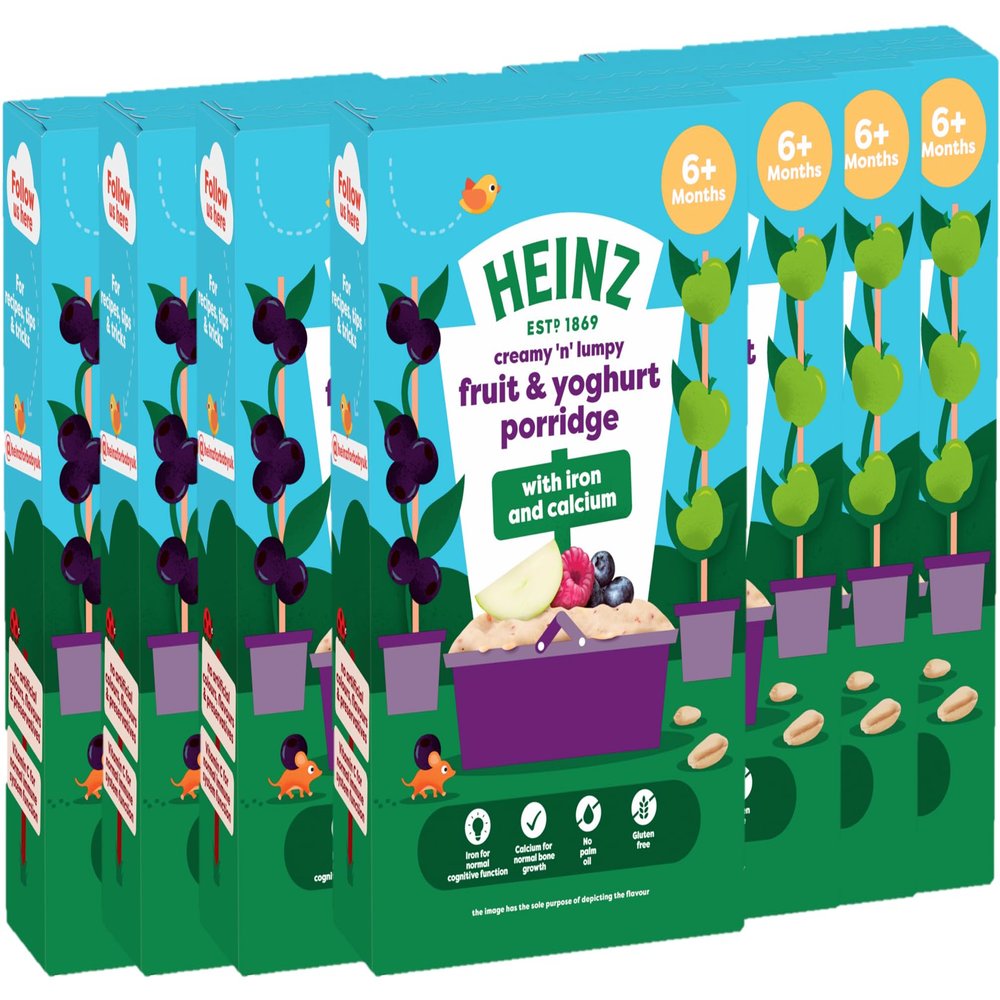 HEINZ Baby Food Fruit and Yoghurt Porridge 7x125g