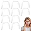 Elastic Nose Bandage Absorbent Gauze, 10pcs Nasal Dressing Holder, Nasal Bandage Mesh Bandages, Nose Bleed Stopper for Post-Surgery with Loops view 1