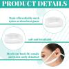 Elastic Nose Bandage Absorbent Gauze, 10pcs Nasal Dressing Holder, Nasal Bandage Mesh Bandages, Nose Bleed Stopper for Post-Surgery with Loops view 3