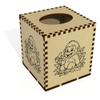 Azeeda Square 'Gorilla Eating a Banana' Wooden Tissue Box Cover (TB00069636)