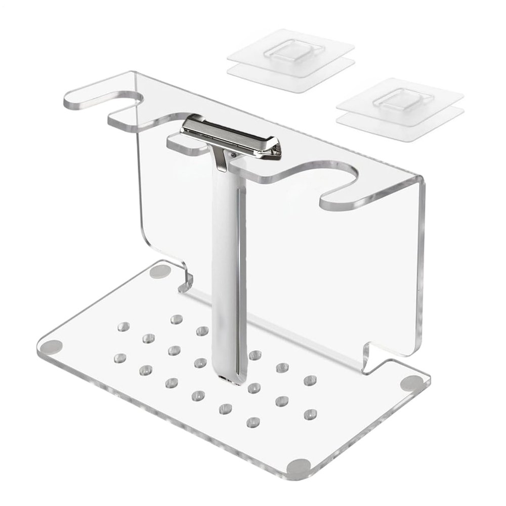 Generisch Razor Holder, Razor Holder for Men, Space Saving Storage for Bathroom for Him & Family