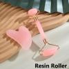 2 PCS Massager Roller Skin Care Tools for The Face Roller Gouache Scraper(Dark Green) view 3