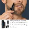 Beard Fountain Pen - Natural Beard Filler Pen Set - Long-Lasting Hairline Moustache Brush for Daily Beard Care Eyebrows Goatee view 2