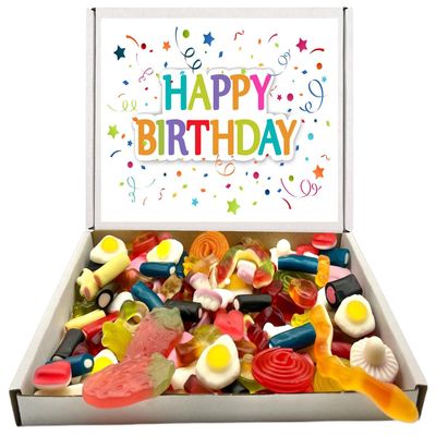 Birthday Gift Quality Pick n Mix Sweets Letterbox Selection 400g, Favourite Choices Variety Assortment with Matching Gift Card (400g Jelly Mix)